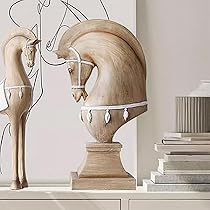 ヴィンテージ オブジェ 置物 モダン Amazon.co.jp: 馬 インテリア オブジェ 置物 おしゃれ 木 大きい